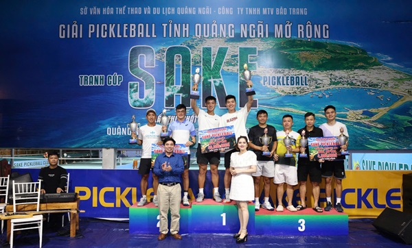 Giải Pickleball Quảng Ngãi mở rộng Cúp Sake lần I năm 2024
